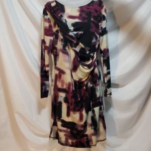 EUC Simply Vera Long Dress W/long Sleeves Size PL